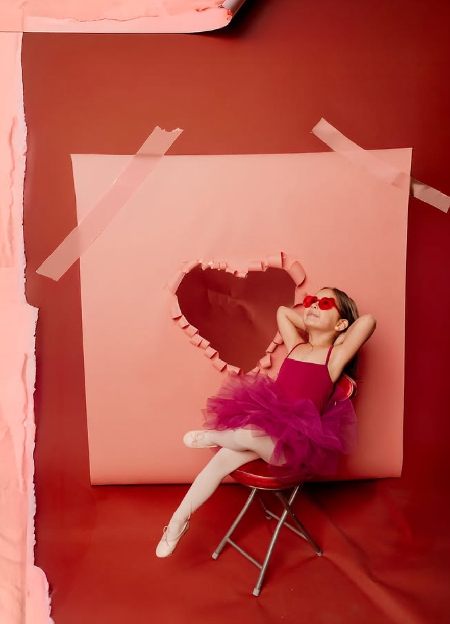 Valentine's mini session, children's studio photography, A1T Productions, Las Vegas