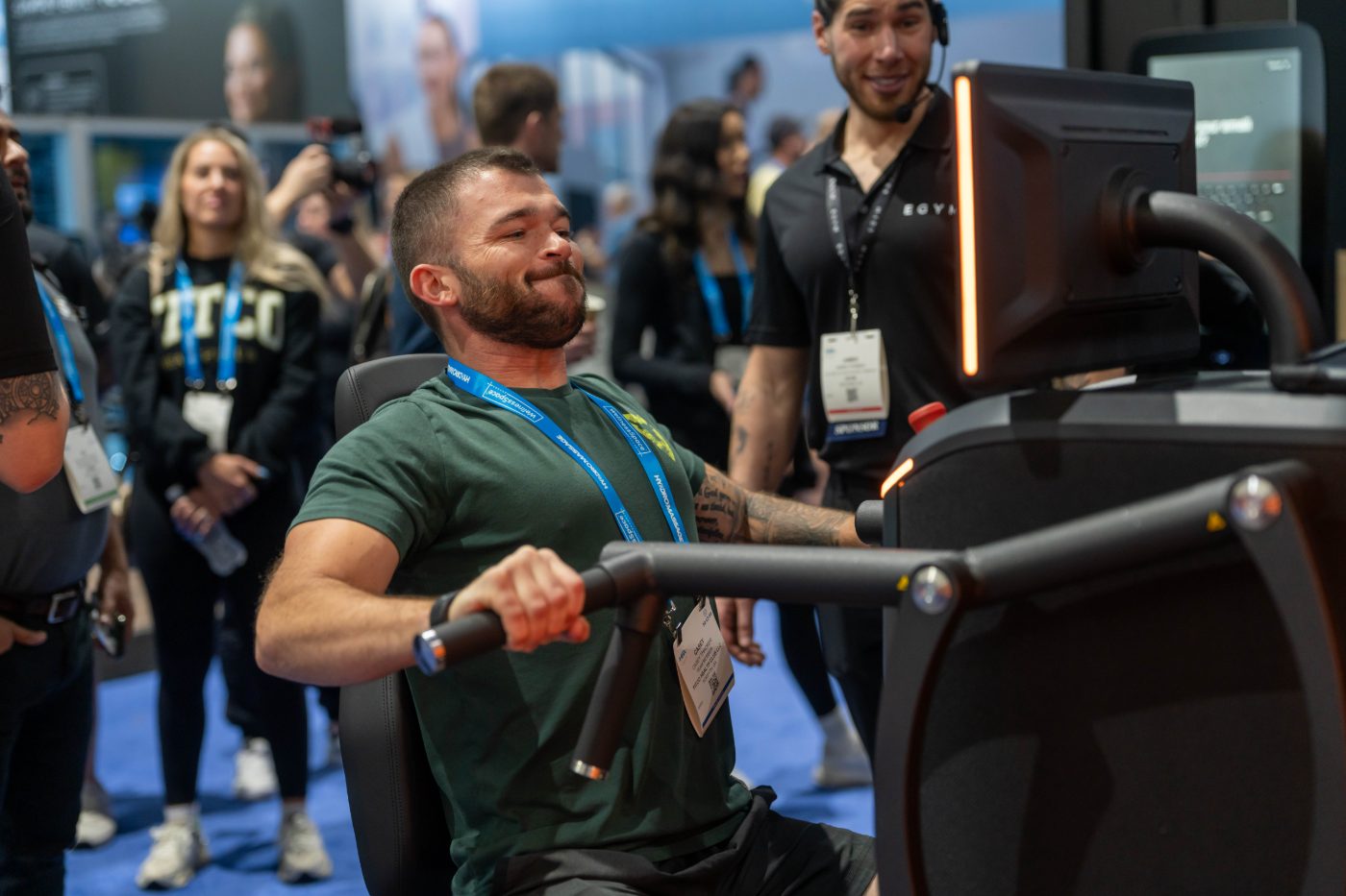 A1T Productions event photography &mdash; EGYM trade-show booth, Las Vegas